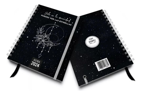 Agenda Full 2024 Semanal Modelo Luna Con Elastico