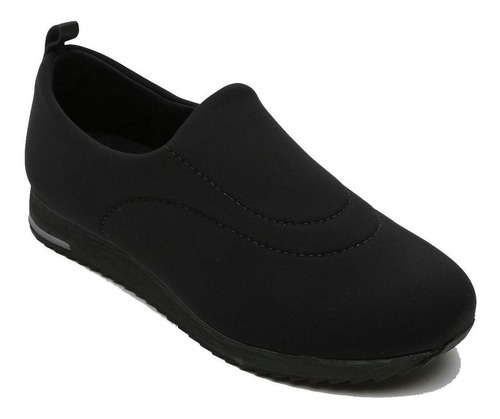 Imagem 1 de 5 de Tênis Feminino Casual Usaflex Diabate V9103 Preto/lycra