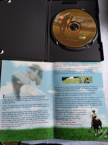 Legends Of The Fall Película Dvd Importado Original (Usado)