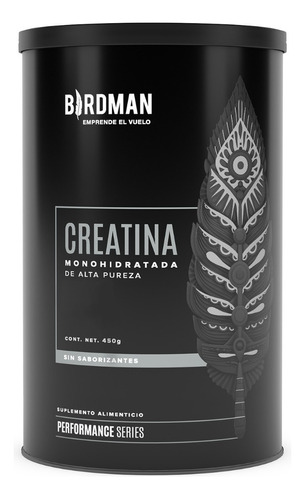 Birdman Creatina Monohidratada En Polvo 450g Sabor Natural