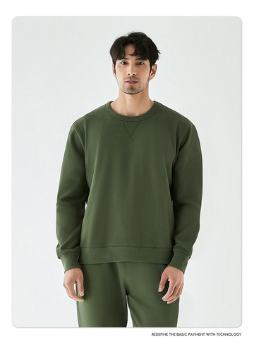 Sudadera Casual Con Cuello Redondo Para Hombre
