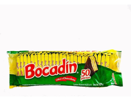 Chocolate Galleta Y Cacahuate Bocadín Ricolino 50 Pzas