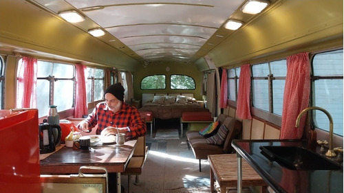 Imagen 6 de 15 de Alquilo Cabaña Tigre Glamping Bus Llegas En Auto Feriado