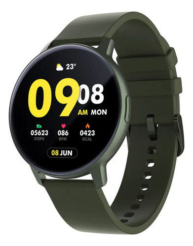 Smartwatch Gt3 Redondo 2 Pulseiras Com Nfc Chat Gbt E Gps Pulseira Verde