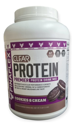 Proteina Clear 5lbs 67 Servicios Cookies & Cream - Finaflex