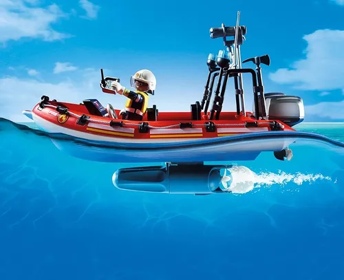 Lancha rescate playmobil hotsell