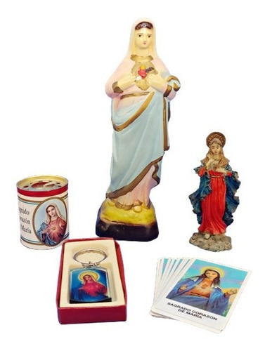 Combo Sagrado Corazón María - Oferta Liquidación Santería /p