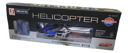 Helicoptero Rc 4 Canales Profesional Mas 16 Pilas Alcal Rega
