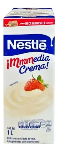 Media Crema Nestle 4 Tetrapack De L C/u