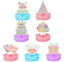 Comprar Centros De Mesa Decorativos De Feliz Cumpleaños, 9 Piezas