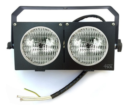 Imagem 1 de 4 de 4x Mini Brute Par Duplo C/ Lâmpada - 220v - Show