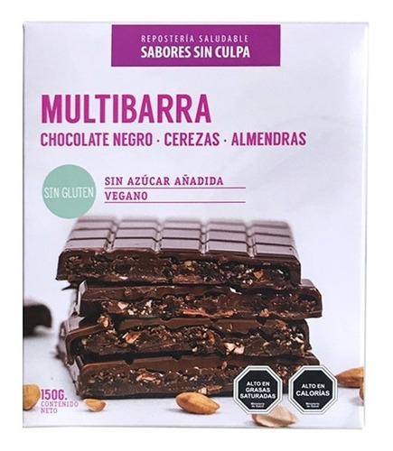 Multibarra Chocolate 150g Sazucar S/gluten Sabores Sin Culpa