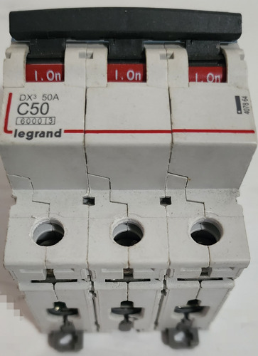 Interruptor Automatico 3p 50a Curva C 15ka Legrand 407864