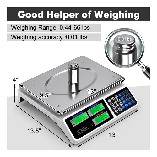 Goplus De 66 Lb De Escala De Delicismo