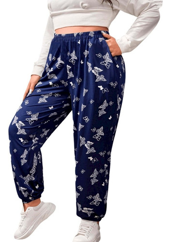 Pantalones Deportivos Con Estampado De Mariposas 2xl (16)