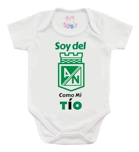 Imagen 3 de 3 de Mameluco Personalizado Atletico Nacional Antialergico Promo