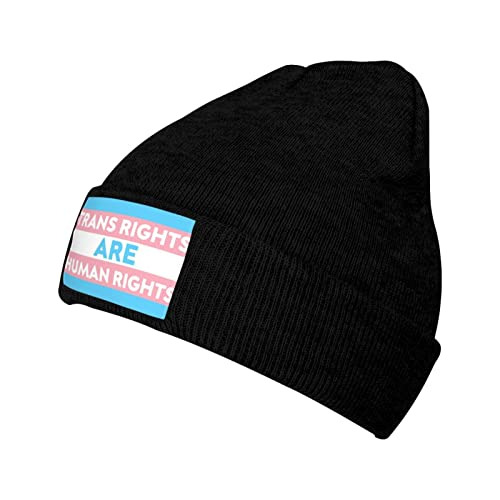 Trans Rights Are Human Rights Lgbt Beanie Sombreros Hombres 