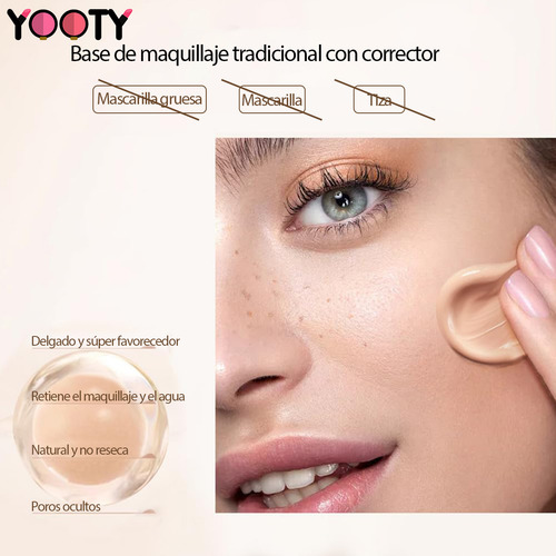 Primer De Rostro Matte Primer Maquillaje Yooty Base De Maquillaje Fps Matte Tono Blanco Frío Primer Base De Maquillaje 35ml Maquillaje Base