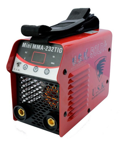 Maquina Inversora De Solda Mini-mma232 - Solda Tig - Usk Cor Vermelho 220V