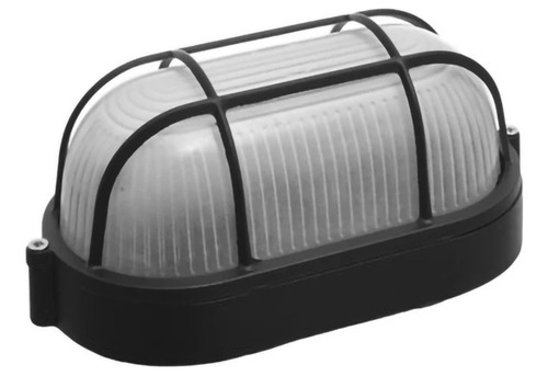 Tortuga Exterior Negro Oval De Almunio + Lampara I Nido