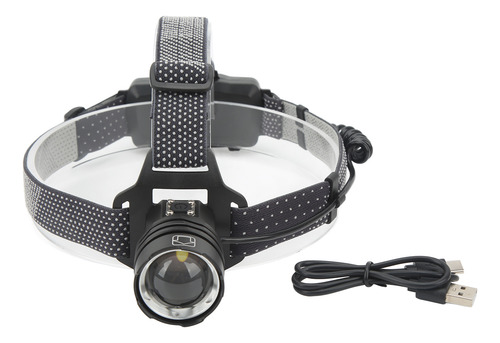 Linterna Frontal Led Xhp50, Bombilla Tipo C Recargable