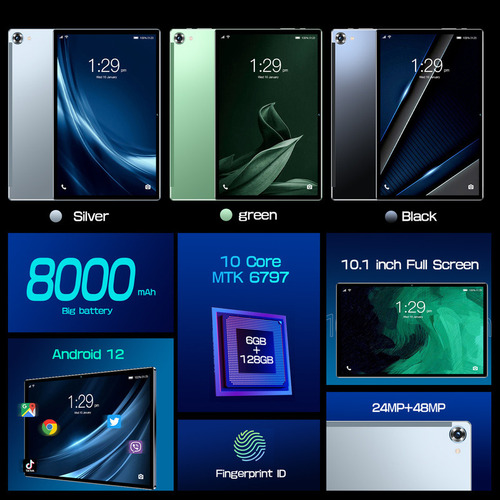 10.1 Hd Tableta Inteligente Android Os 12 6g+128g 10 NĂșcleo