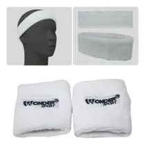 Comprar Set Muñequeras + Balaca Deportiva Antisudor Gimnasio Tenis