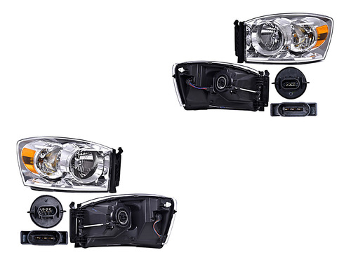 2) Faros Delanteros Depo Ram 2006-2008