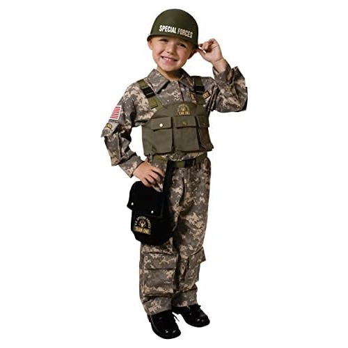 Disfraz De Soldado De Ejército Niños, Conjunto De Uni...