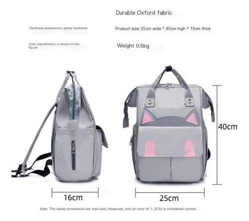 Gran Bolsa Dama Multiusos Bolsos Mochila Madre Y Bebe 1pcs
