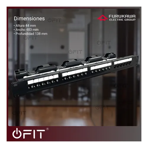 Patch Panel Modular Multilan 24 Puertos Categoria 6 Furukawa
