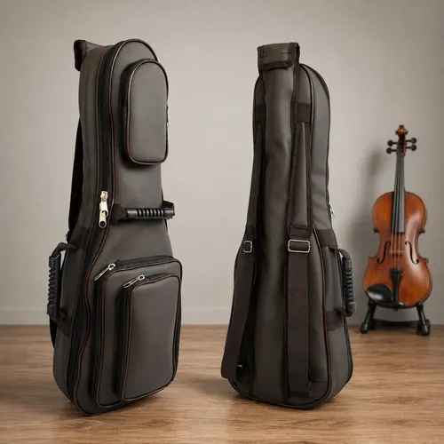 Capa Bag Para Violino Semi Case Linha Premium Marrom-escuro