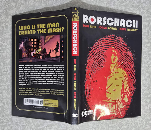 Rorschach De Tom King Ed. Dc Black Label Hq (Usado)