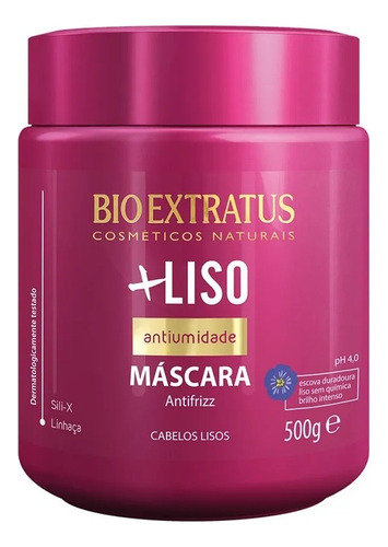 Máscara Bio Extratus Mais Liso Hidratação E Restauração 500g