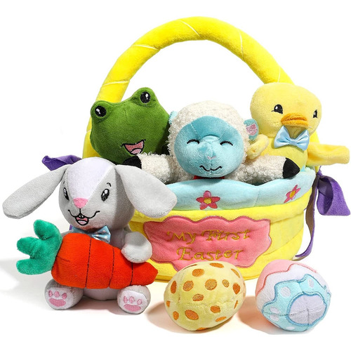 8 Piezas My   Easter Basket Plush, Cute Style Easter Ba...