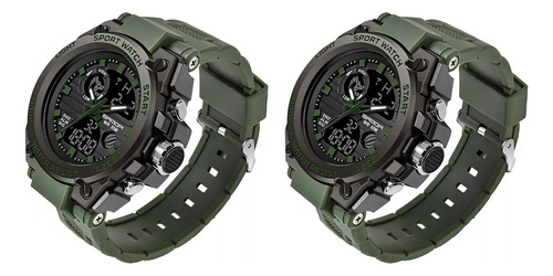 Reloj Impermeable Tactical Shock Military Sport Para Hombre