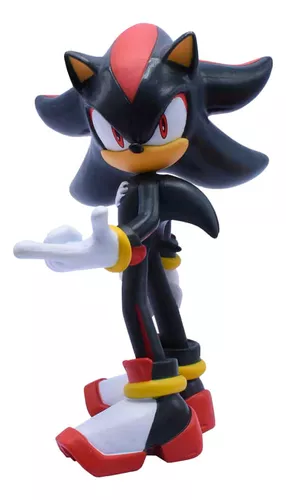 Boneco Sonic The Hedgehog - Shadow 11 Pontos Articulações 10 cm