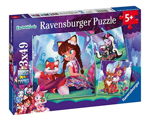 Ravensburger Enchantimals Rompecabezas De 3 X 49 Piezas Para