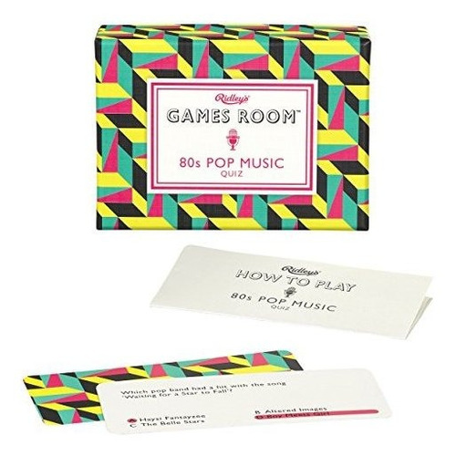 Ridley's 80s Pop Music Quiz Trivia Card Game  Juegos De Tr