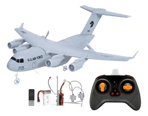 C-17 Rc Avión De Control Conjunto Estándar + Luz