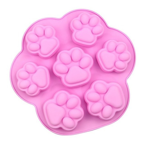 Molde De Silicona Patitas De Gato Huella Perro Animalitos