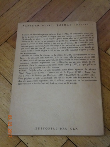 Alberto Girri. Poemas 1946-1952&-.