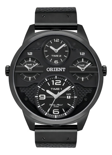 Relogio Orient Masculino Mpsct002 P2px Preto Couro Grande