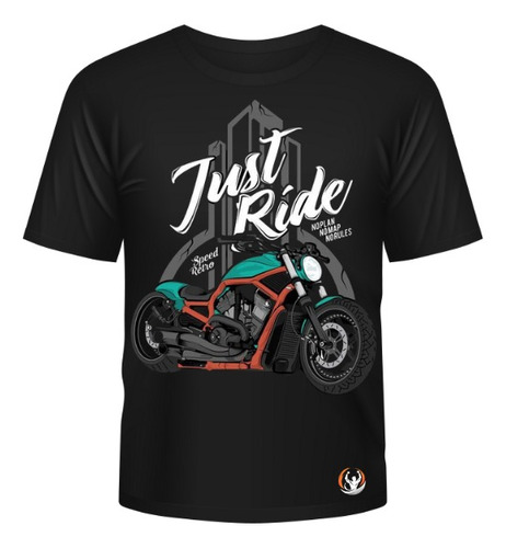 Camiseta Just Ride Motocicleta