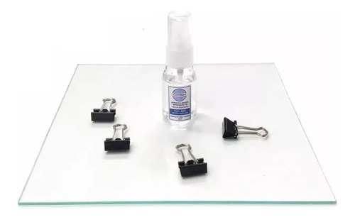 Base Mesa Vidro Impressora 3d Sethi Farm + Adesiv Liq + Pres