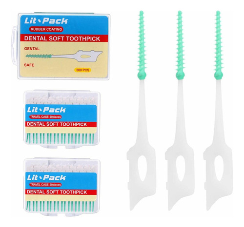 Silicona Dental Pick Cepillo Interdental Cepillo De Dientes