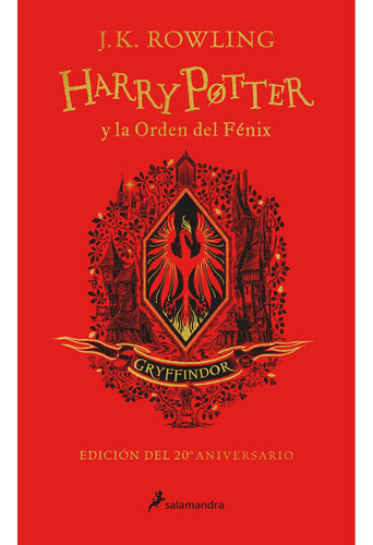 Libro Harry Potter Y La Orden Del Fénix  20 Aniv. Gryffindor