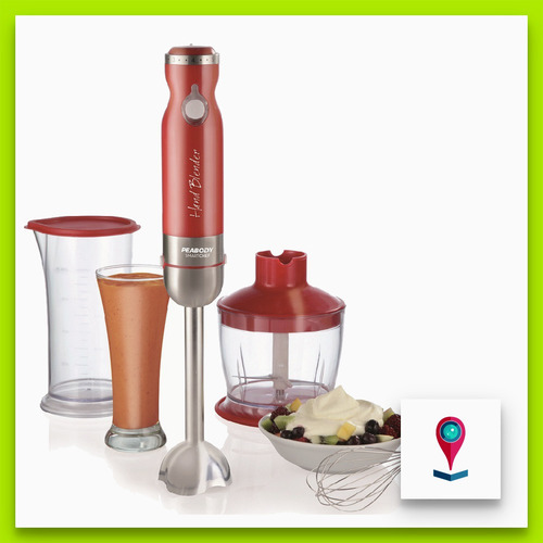 Imagen 3 de 3 de Peabody Pe-lma327 Licuadora Mixer De Mano 800w Vaso Picador