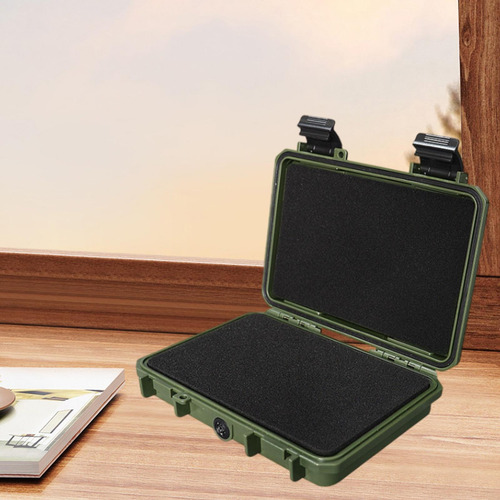 Caja De Almacenamiento De Caja Dura Impermeable Verde