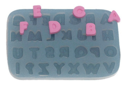 Molde De Silicone 299 - Alfabeto Pequeno - Letras 